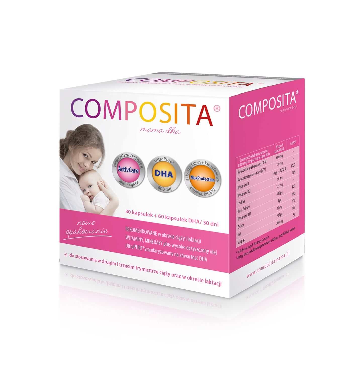 Composita Mama DHA, 90 kapsułek