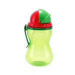 Canpol Babies bidon sportowy ze składaną rurką, kolor: zielony, 370ml, 1 szt.