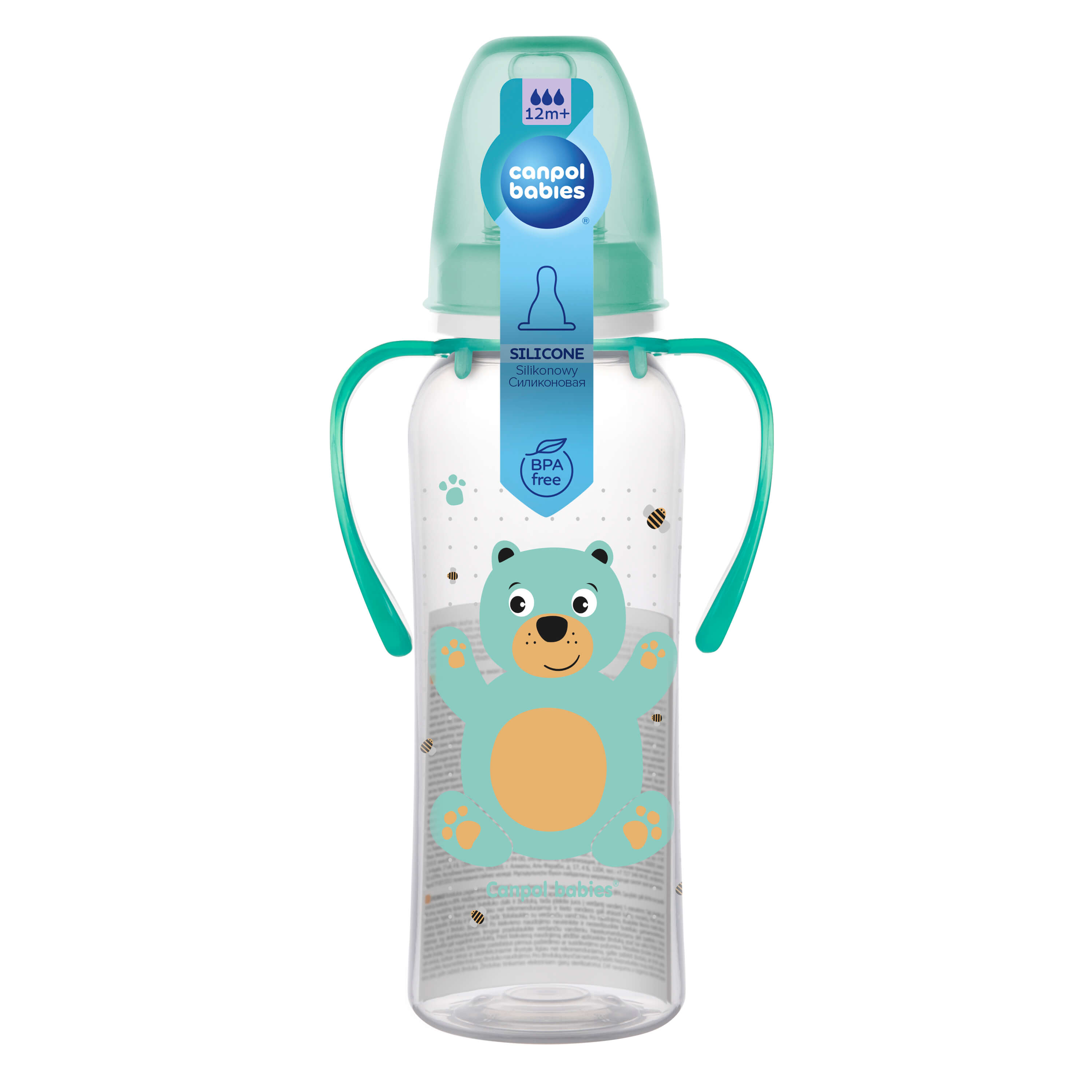 Canpol Babies butelka z uchwytami o pojemności 250 ml, 11/845, 1 szt.