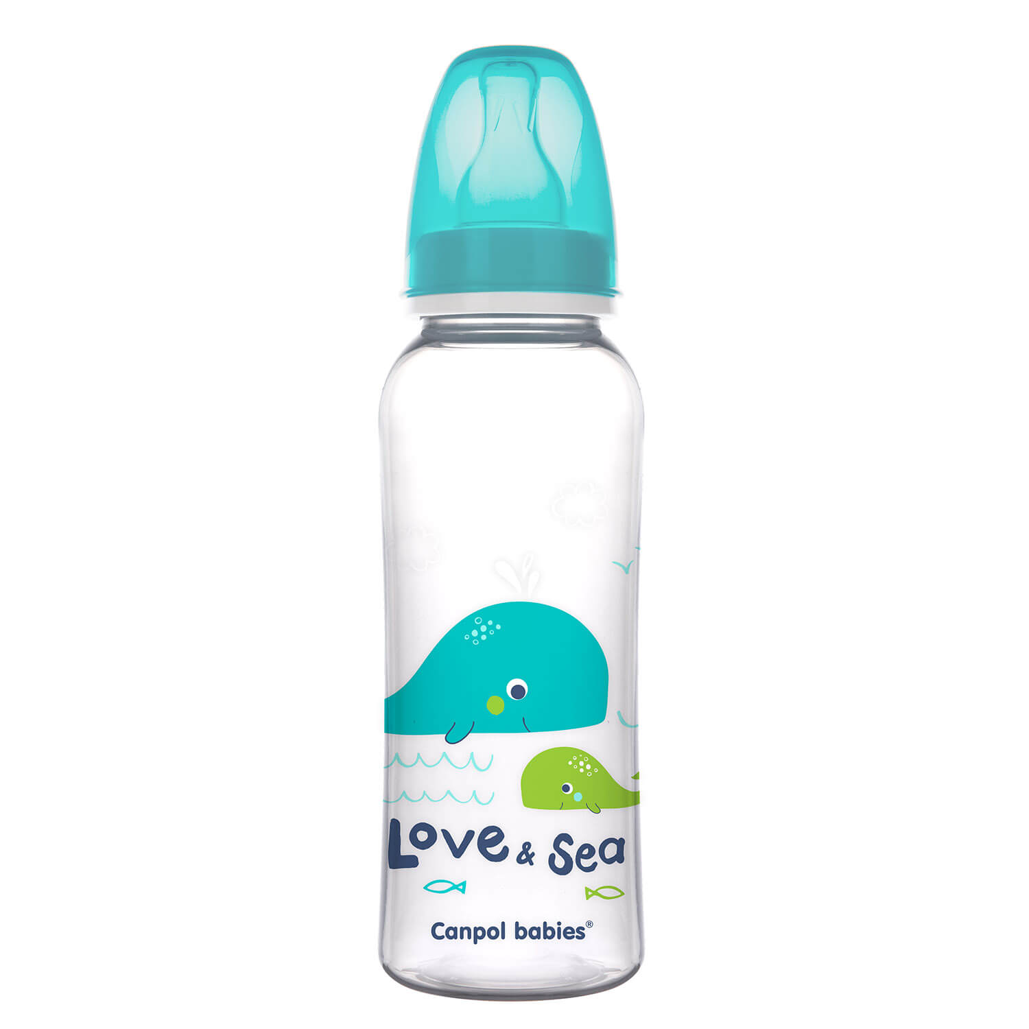 Canpol Babies LOVE & SEA, butelka wąska o pojemności 250 ml, 59/400, 1 szt.