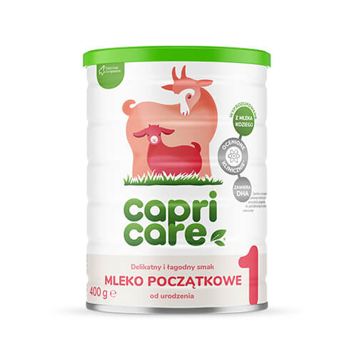 Capricare 1, mleko początkowe modyfikowane oparte na mleku kozim, 400 g