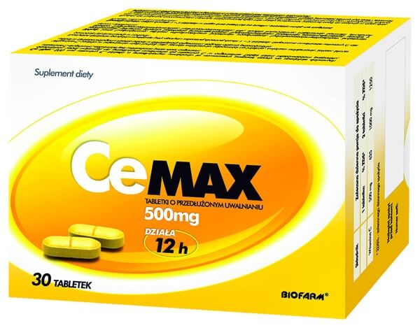 CeMax, tabletki z witaminą C, 30 szt.