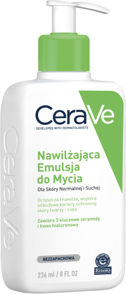 CeraVe, Nawilżająca emulsja do mycia, 236 ml