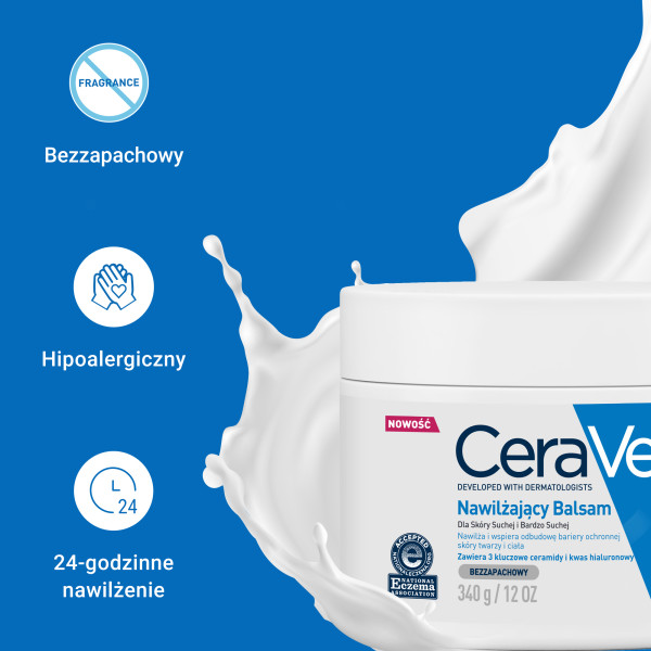 CeraVe, Nawilżający balsam, 454 g
