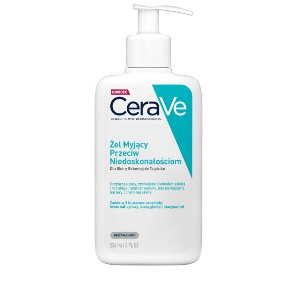 CeraVe, żel myjący przeciw niedoskonałościom, 236 ml