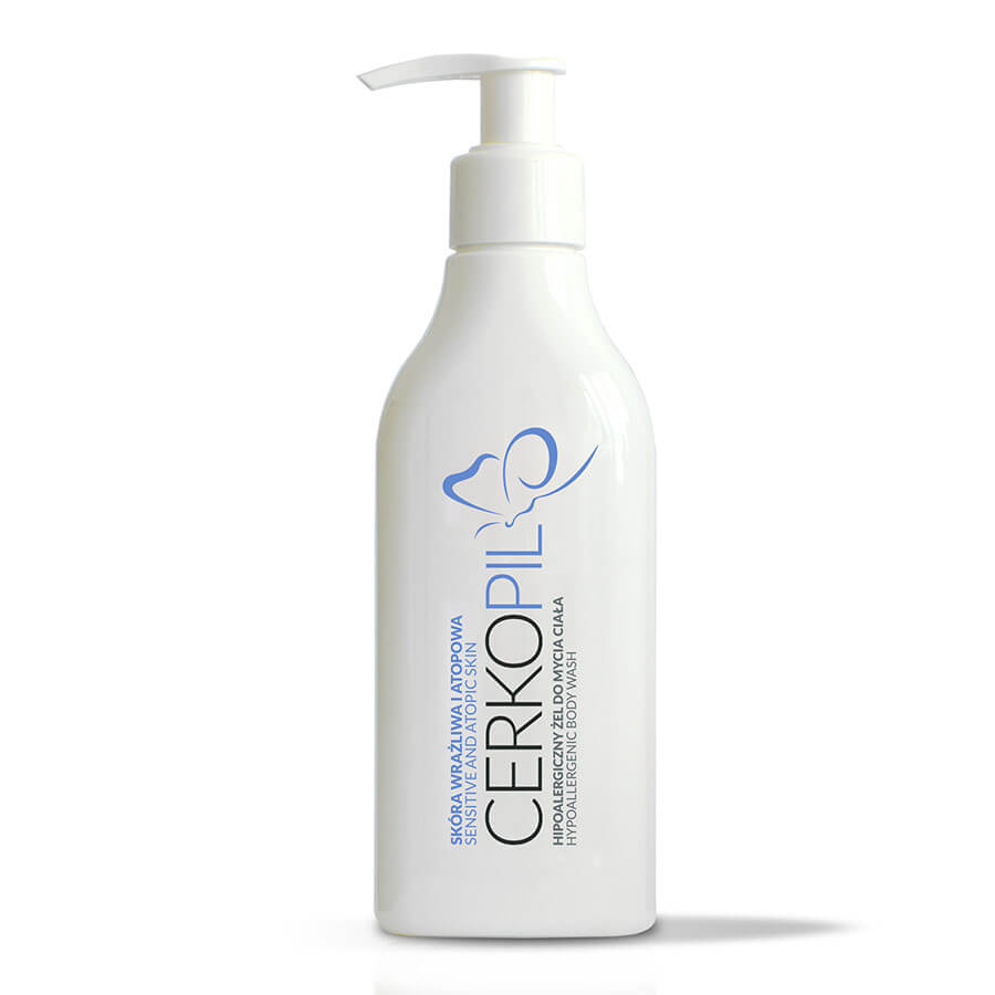 CERKOPIL , żel hipoalergiczny do mycia ciała dla skóry wrażliwej i atopowej, 250 ml
