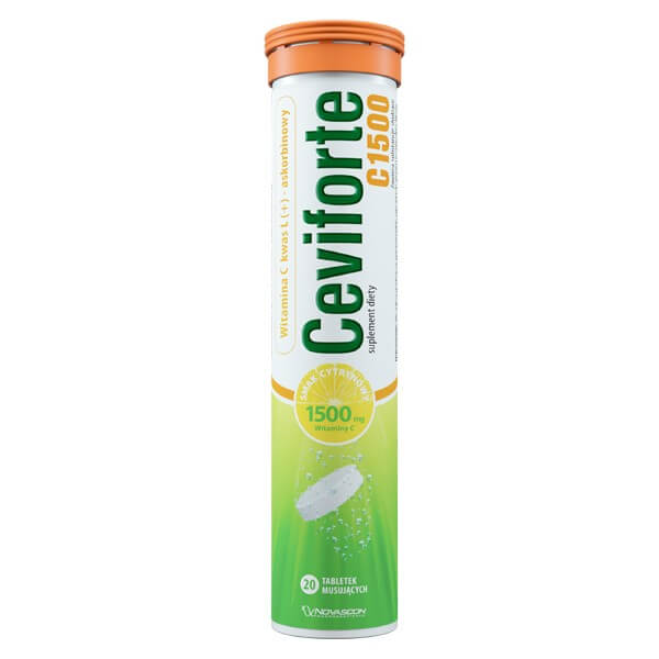 Ceviforte C1500 , tabletki musujące z witaminą C, 20 szt.