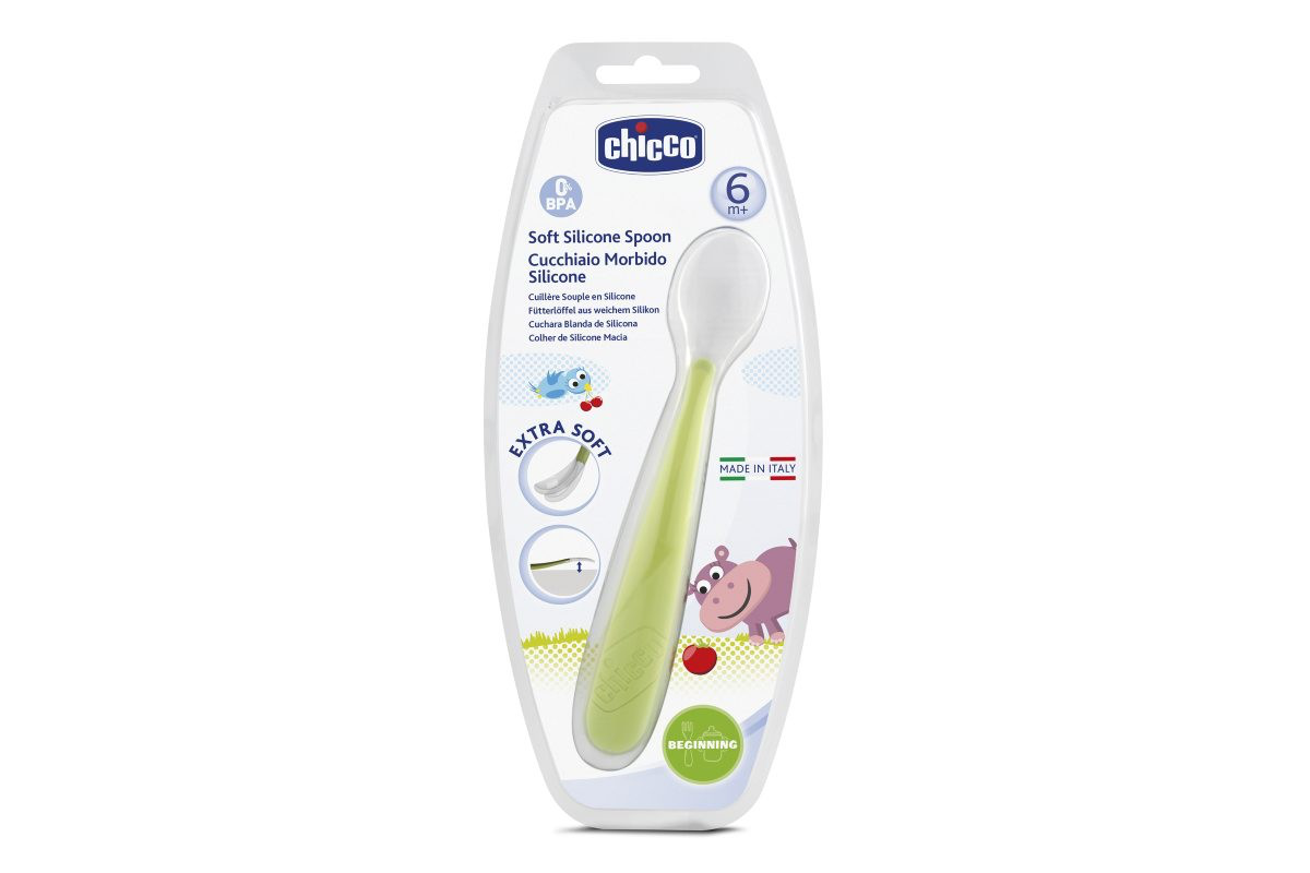 Chicco Miękka łyżeczka , silikonowa 6m+, 1 szt.