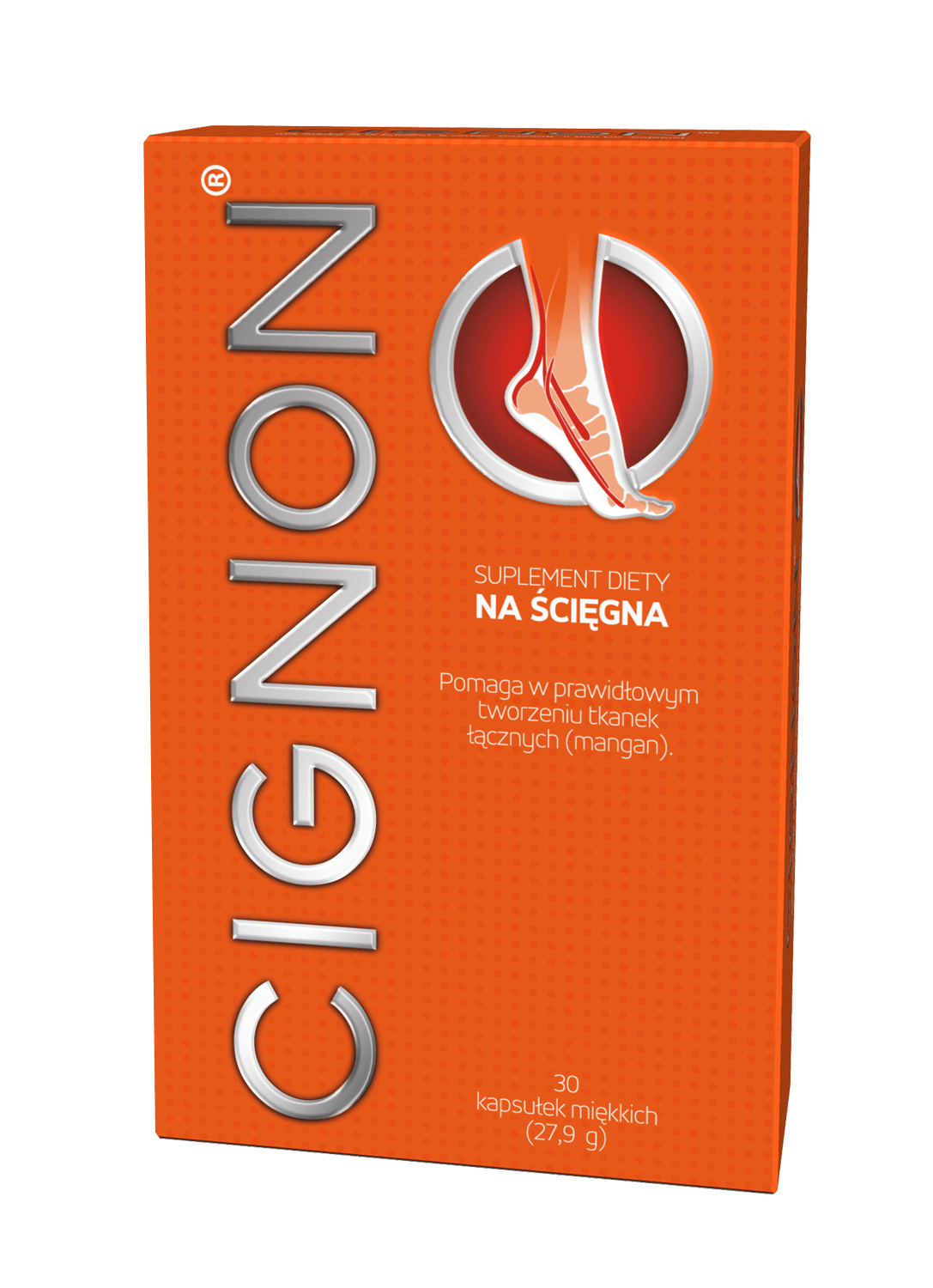 Cignon , kapsułki miękkie ze składnikami wspierającymi mocne ścięgna i więzadła,  30 szt.