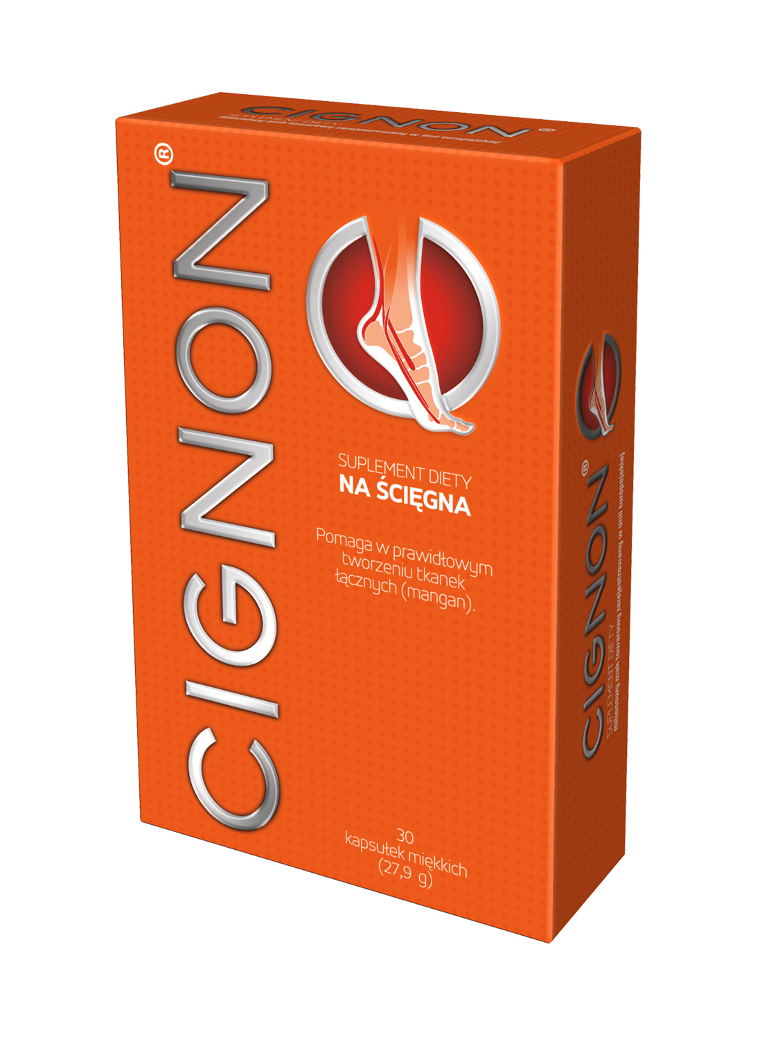 Cignon , kapsułki miękkie ze składnikami wspierającymi mocne ścięgna i więzadła,  30 szt.