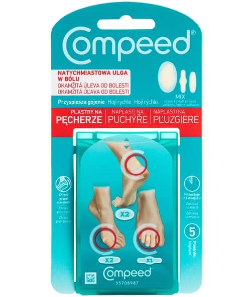 Compeed Plastry na pęcherze , różne rozmiary, 5 szt.