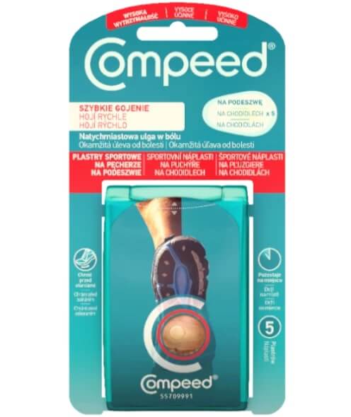COMPEED Plastry Sportowe , na pęcherze, 5 szt.