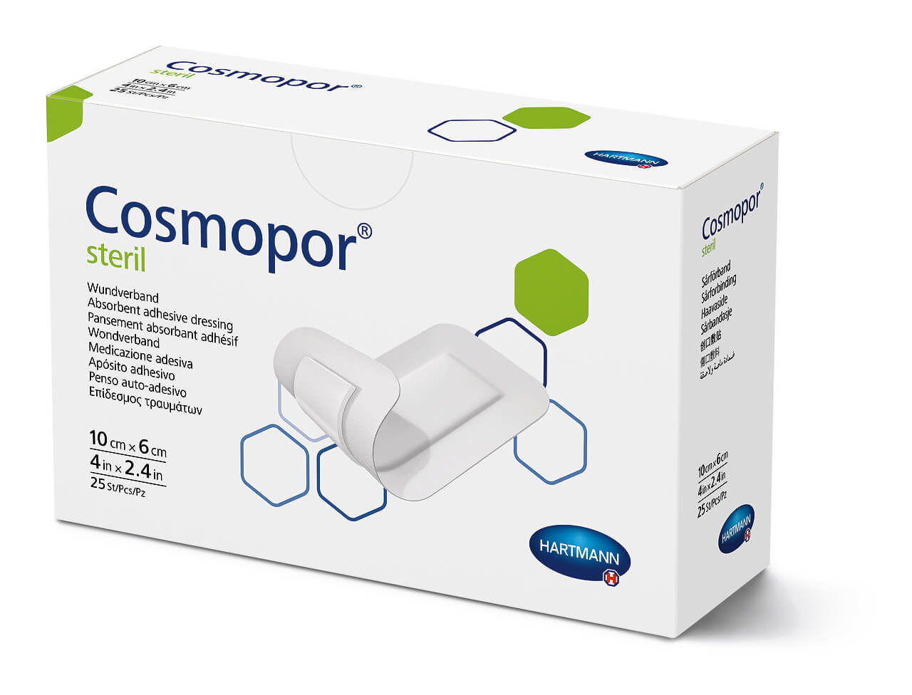  COSMOPOR steril opatrunek 10 x 6 cm, 25 szt.