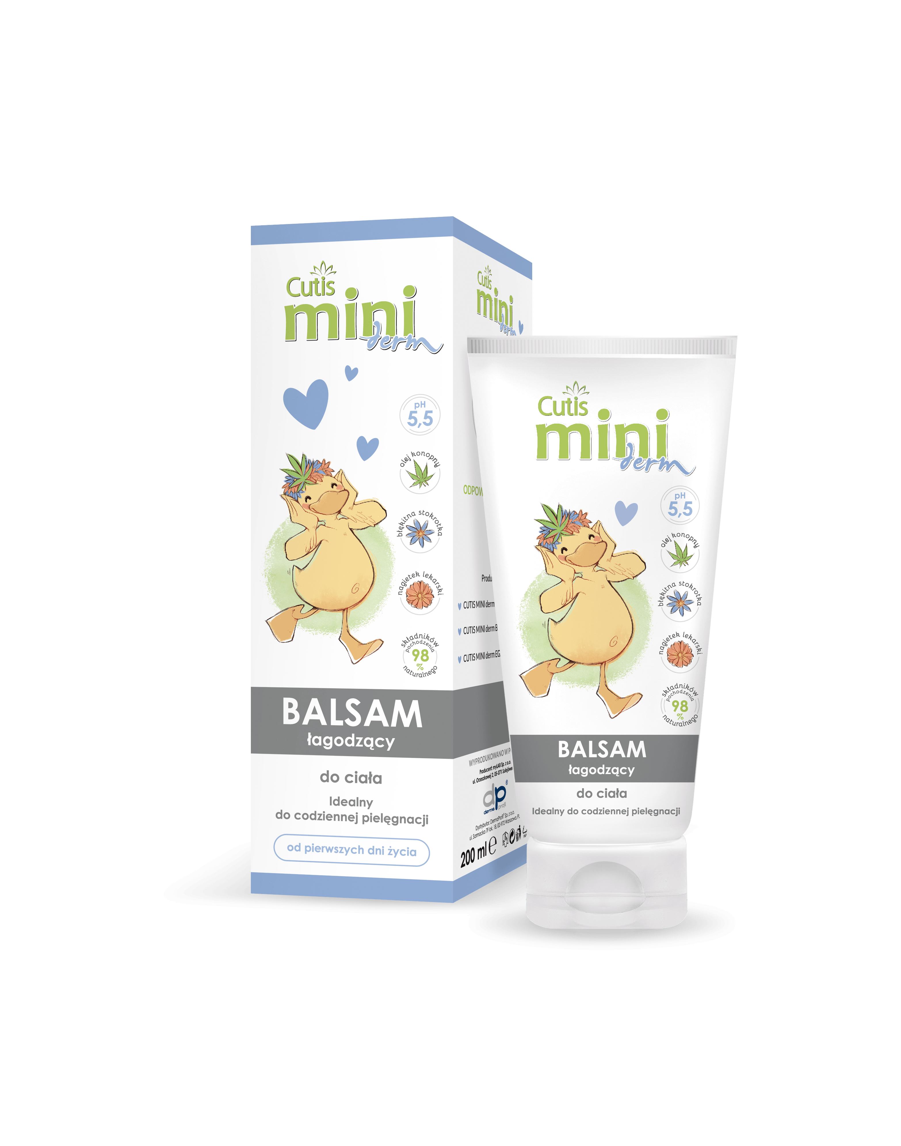 Cutis Mini Derm, balsam łagodzący od pierwszych dni życia, 200 ml
