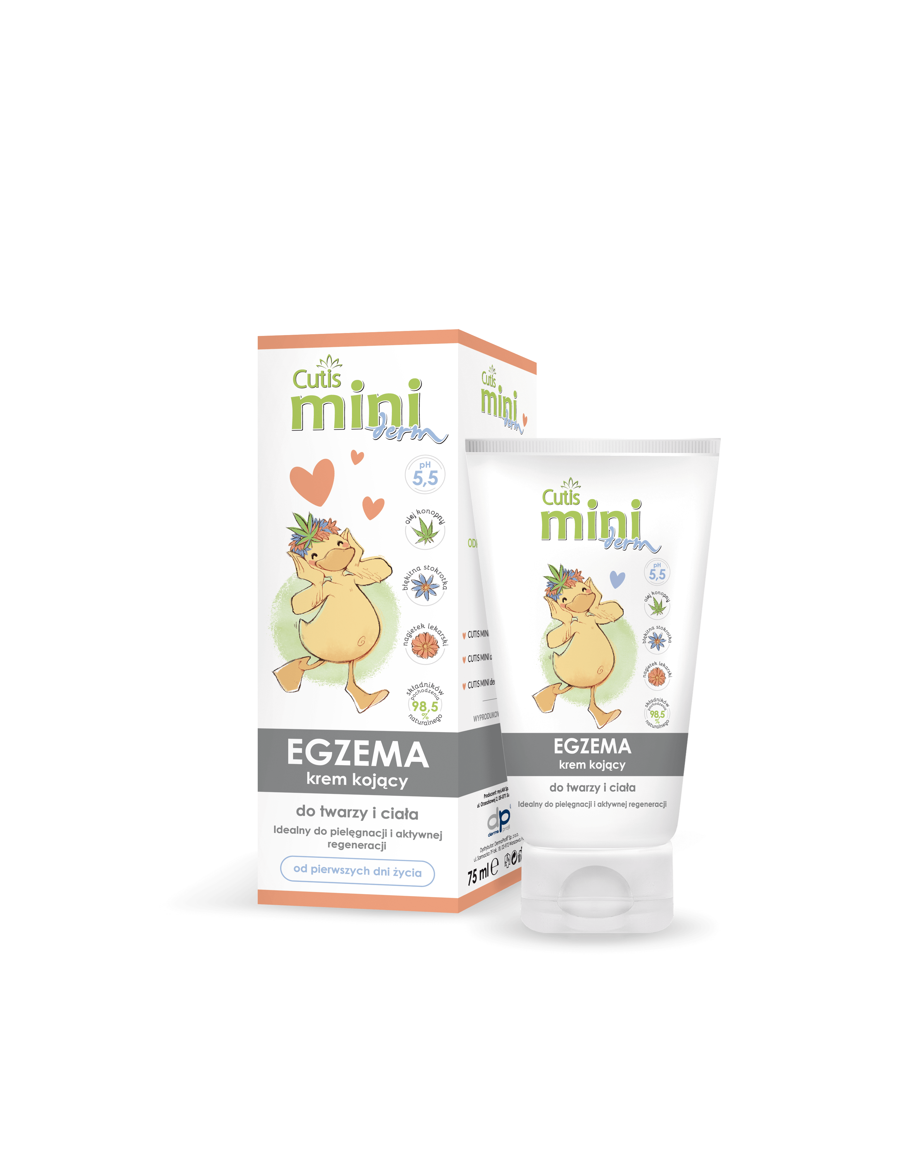 Cutis Mini Derm Egzema, kojący krem do twarzy i ciała, 75 ml