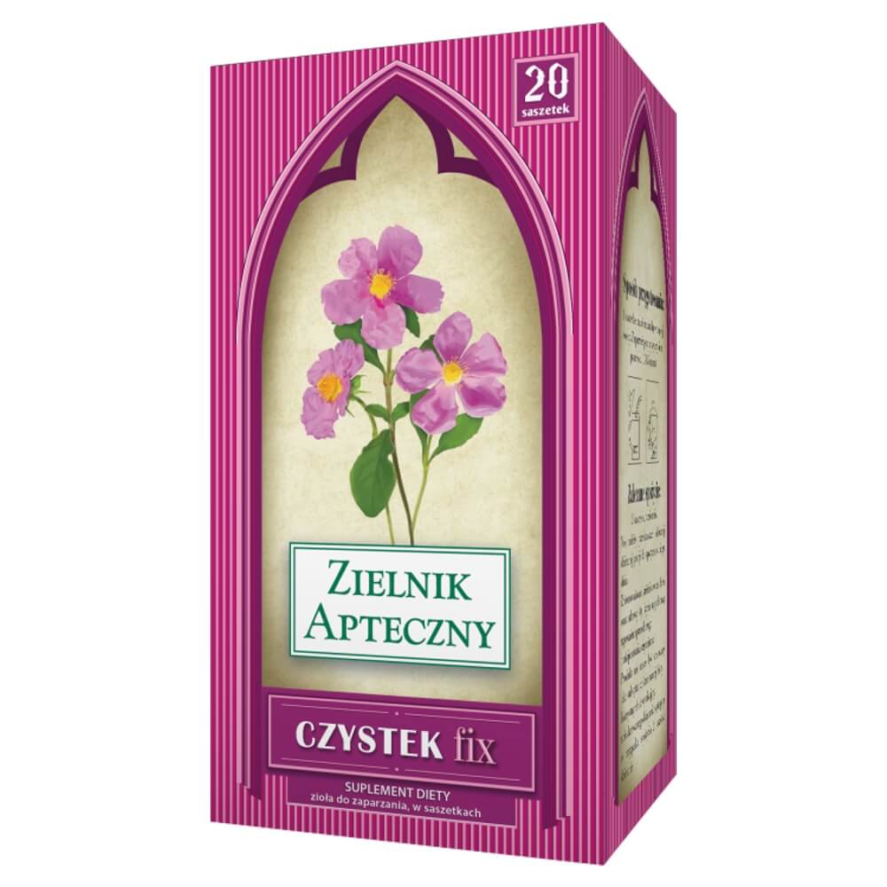 Czystek Fix, zioła do zaparzania w saszetkach, 20 szt.