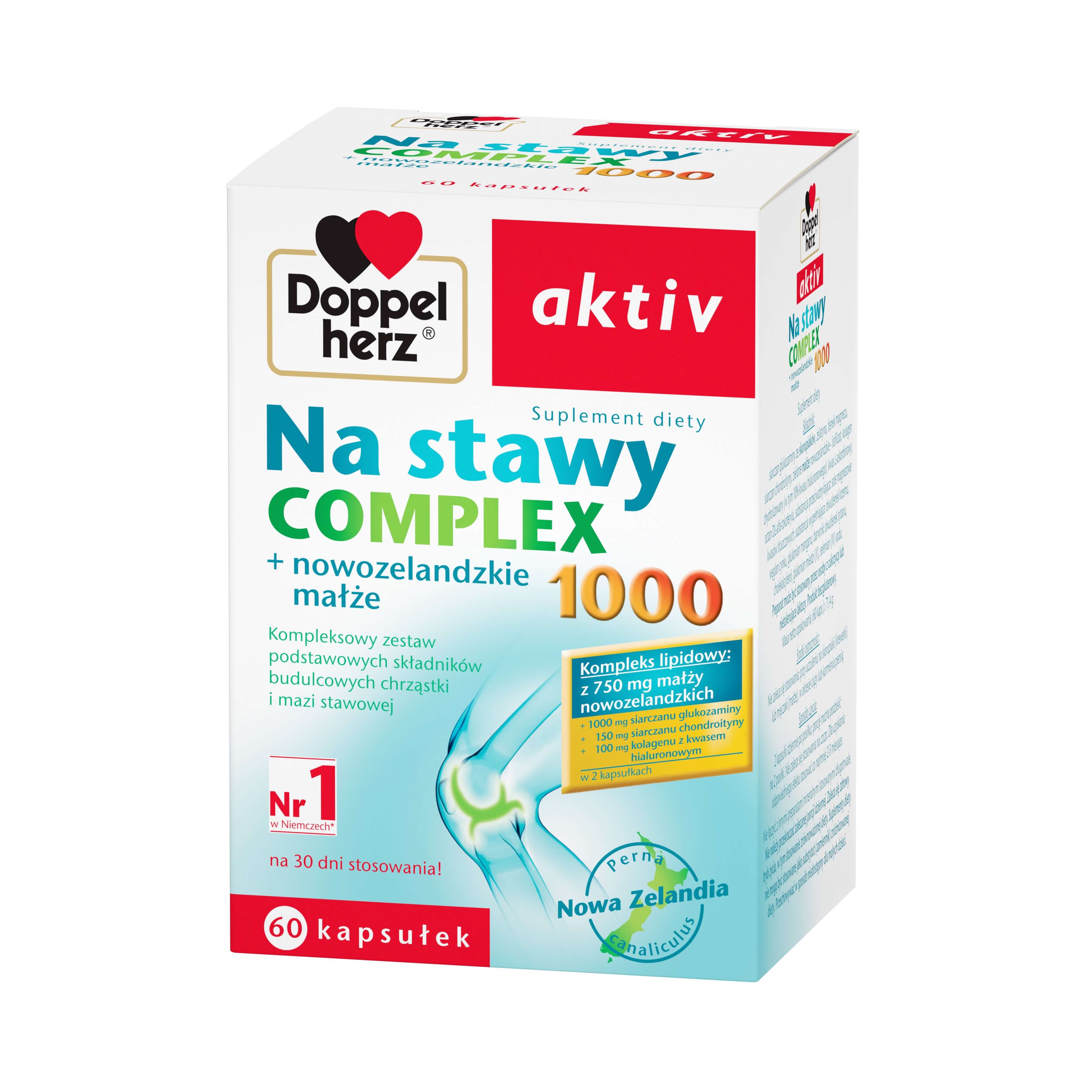 Doppelherz aktiv Na stawy Complex , kapsułki na zdrowe stawy, 60 szt.