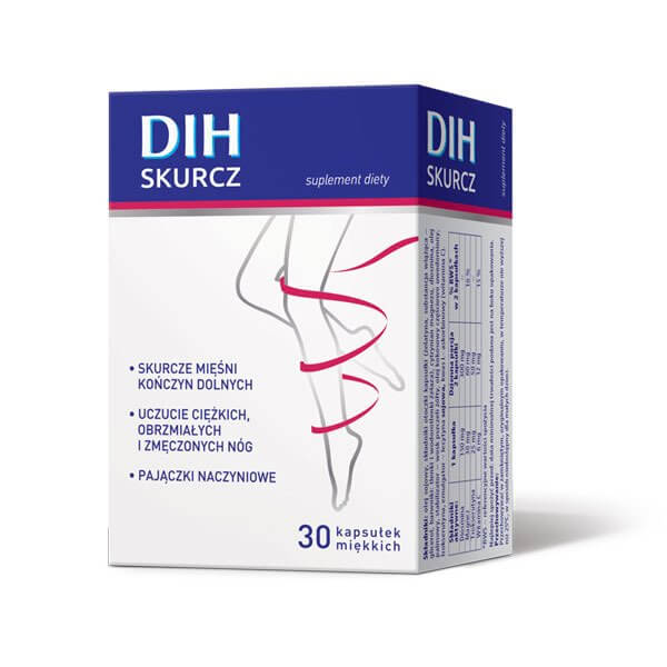 DIH Skurcz kapsułki ze składnikami wspierającymi w skurczach mięśni dolnych, 60 szt.