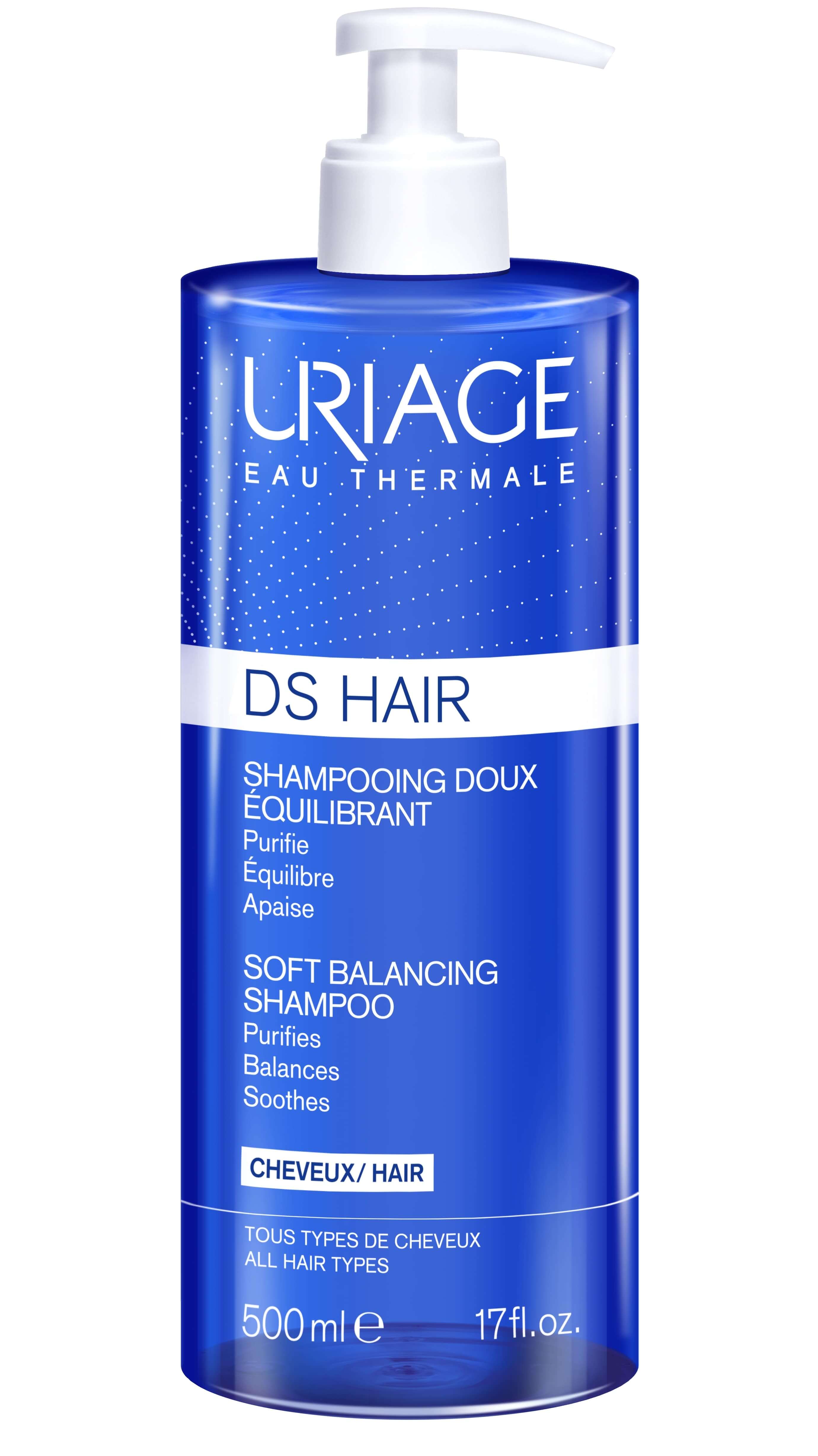 URIAGE DS Hair , szampon delikatny regulujący, 500 ml