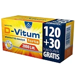 D-Vitum forte 2000 j.m. kapsułki z witaminą D, 150 szt.