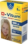 D-Vitum witamina D 1000 j.m., płyn z witaminami D dla dorosłych i dzieci, 6 ml
