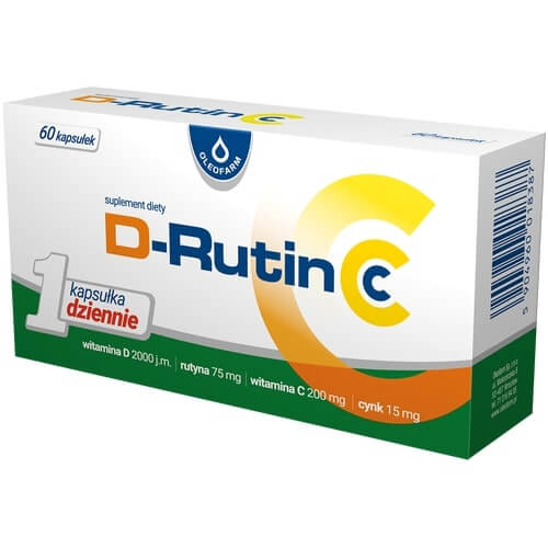 D-Rutin C , kapsułki z witaminą C, 60 szt.