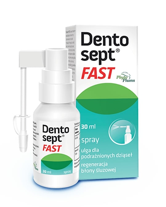 Dentosept Fast, spray na podrażnione dziąsła, 30 ml