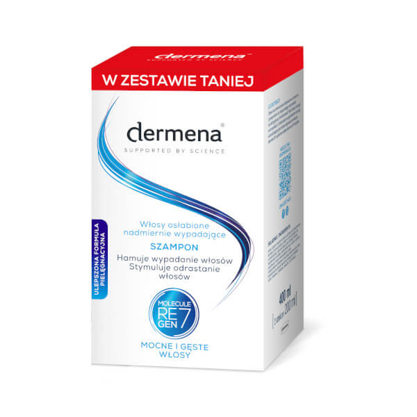 Dermena szampon na wypadanie włosów, 2 x 200 ml