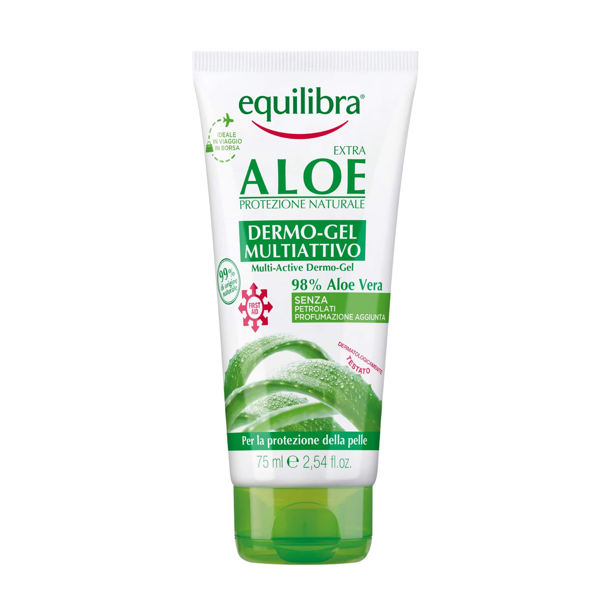Equilibra, dermo-żel aloesowy, 75 ml