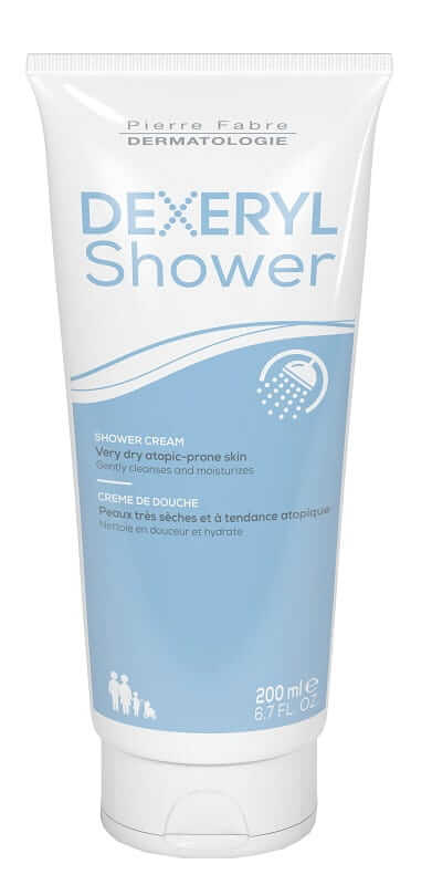 Dexeryl Shower , krem myjący pod prysznic do skóry suchej i skłonnej do atopii, 200 ml