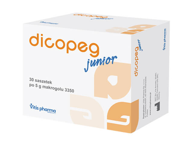 Dicopeg Junior , proszek o działaniu przeczyszczającym, 30 sasz.