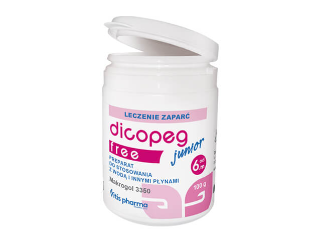 Dicopeg Junior Free proszek na zaparcia dla dzieci, 100 g