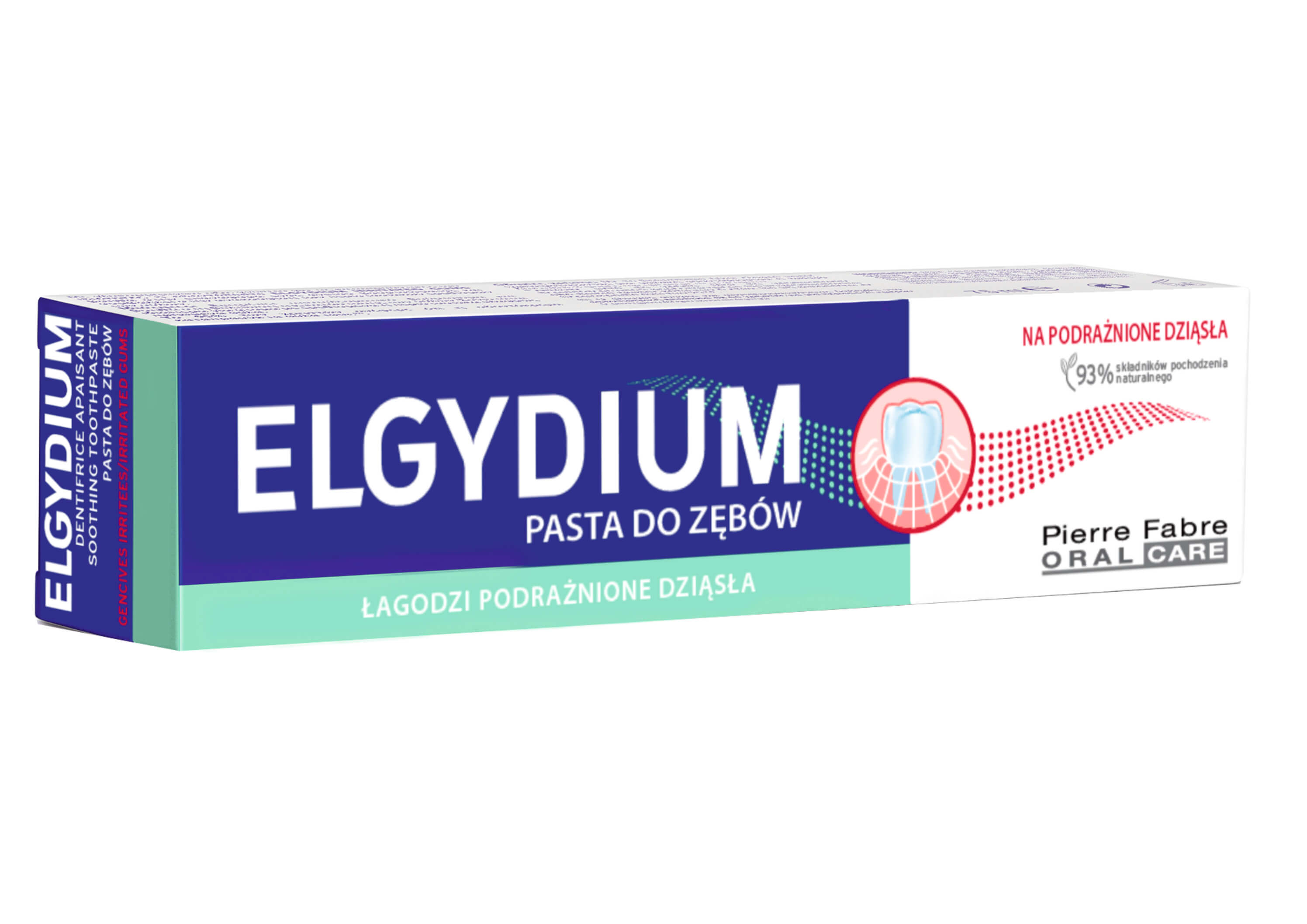 Elgydium, pasta do zębów na podrażnione dziąsła, 75 ml