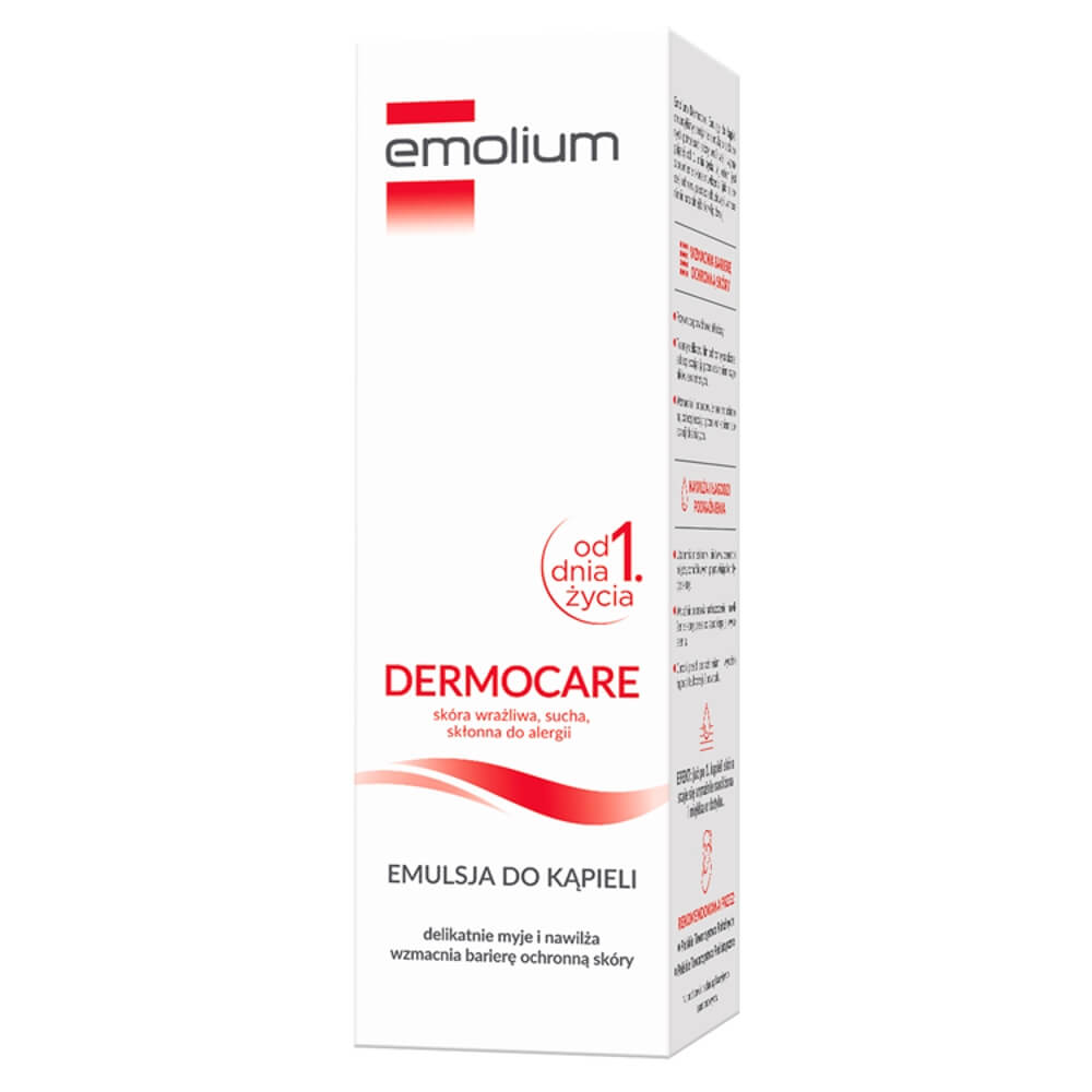 Emolium Dermocare , emulsja do kąpieli na suchą skórę dla dzieci i dorosłych,  400 ml