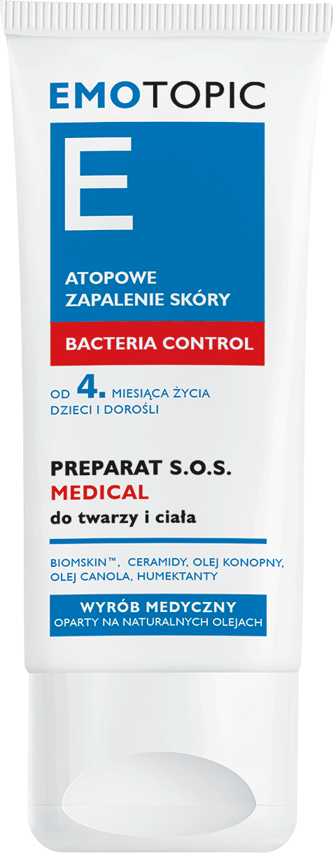 Emotopic preparat S.O.S do stosowania przy atopowym zapaleniu skóry, 30 ml