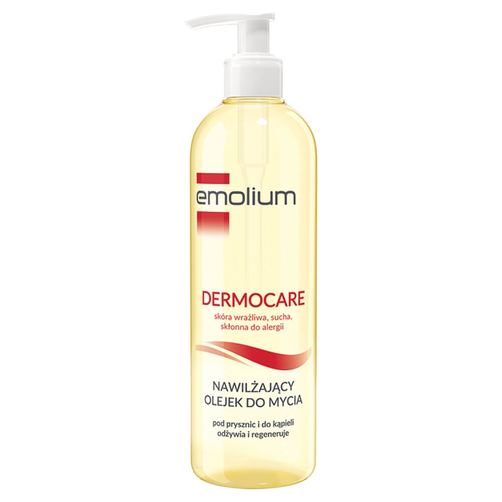 Emolium Dermocare Olejek nawilżający, do mycia, 400 ml