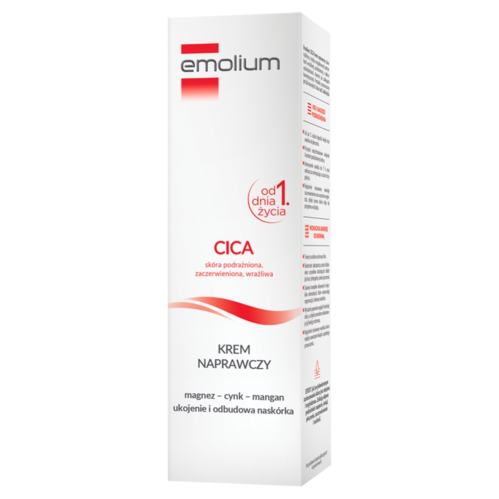 Emolium CICA Krem Naprawczy , do skóry podrażnionej z magnezem cynkiem i manganem, 40 ml
