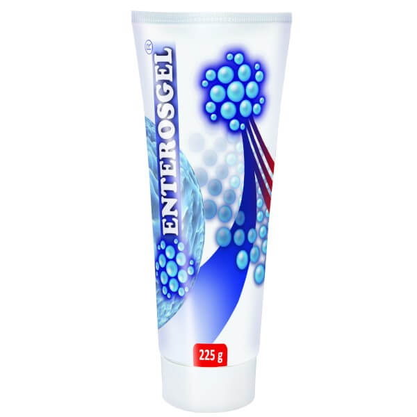 EnterosGel , żel do rozpuszczenia w wodzie na zatrucia pokarmowe, 225 g