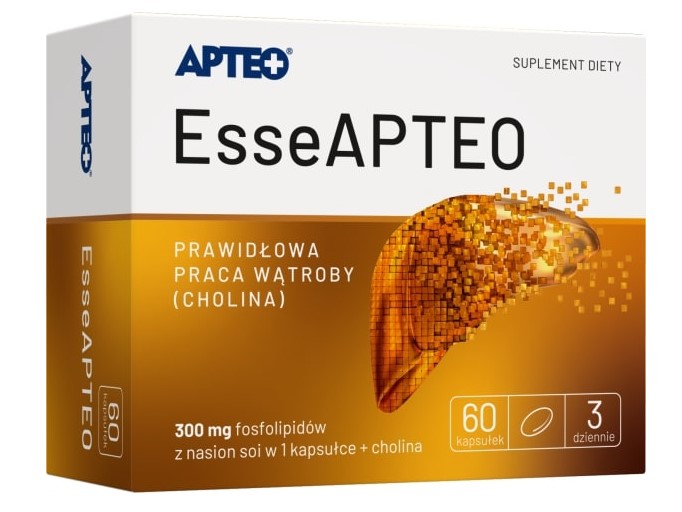 EsseAPTEO, kapsułki ze składnikami wspomagającymi wątrobę, 60 szt.