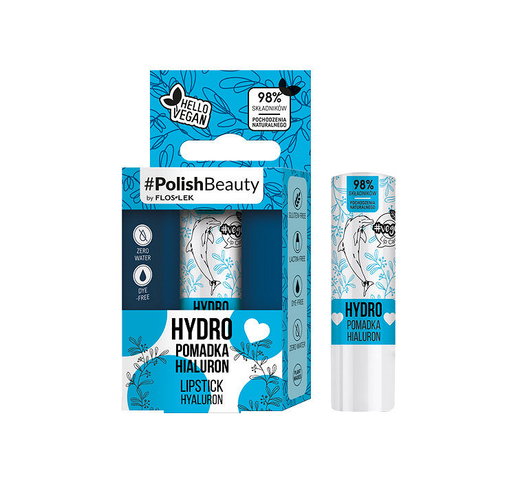Flos-Lek Vege Lip Care HYDO , pomadka do przesuszonych ust z kwasem hialuronowym, 1 szt.