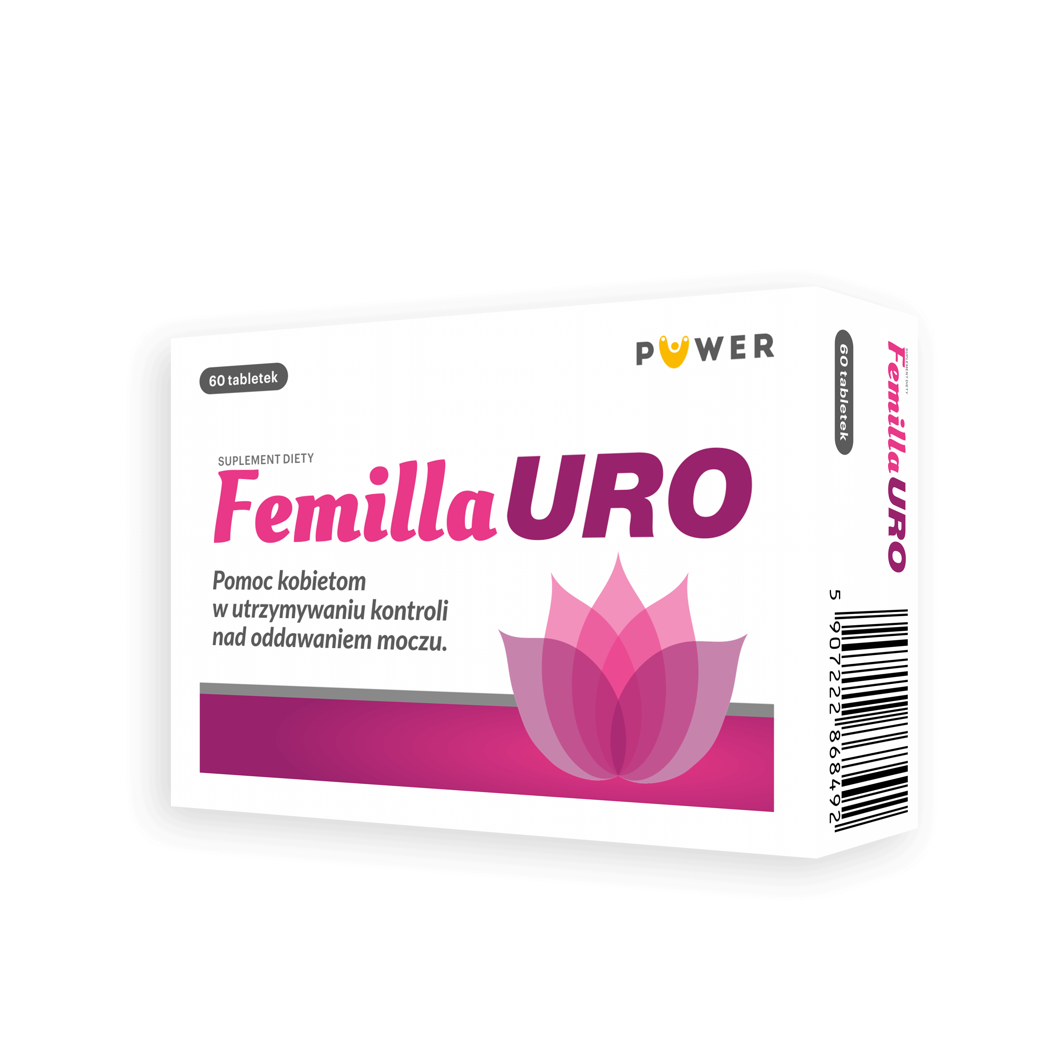 Femilla URO, tabletki ze składnikami na nietrzymanie moczu, 60 szt.