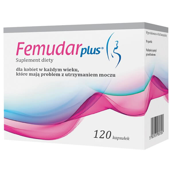 Femudar Plus , kapsułki ze składnikami wspierającymi układ moczowy, 120 szt.