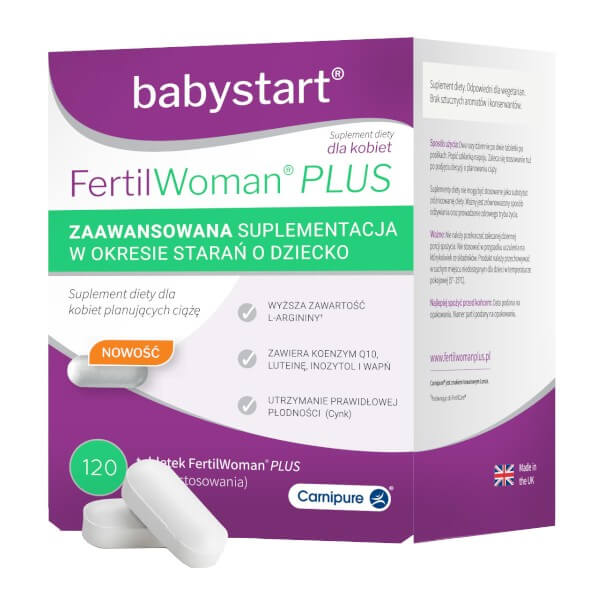 FertilWoman Plus , tabletki dla kobiet planujących ciążę, 120 szt.