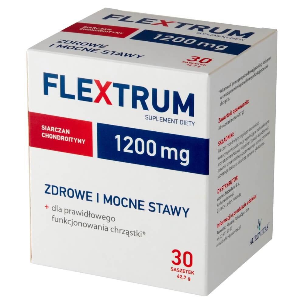 Flextrum , proszek ze składnikami na zdrowe i mocne stawy, 30 sasz.