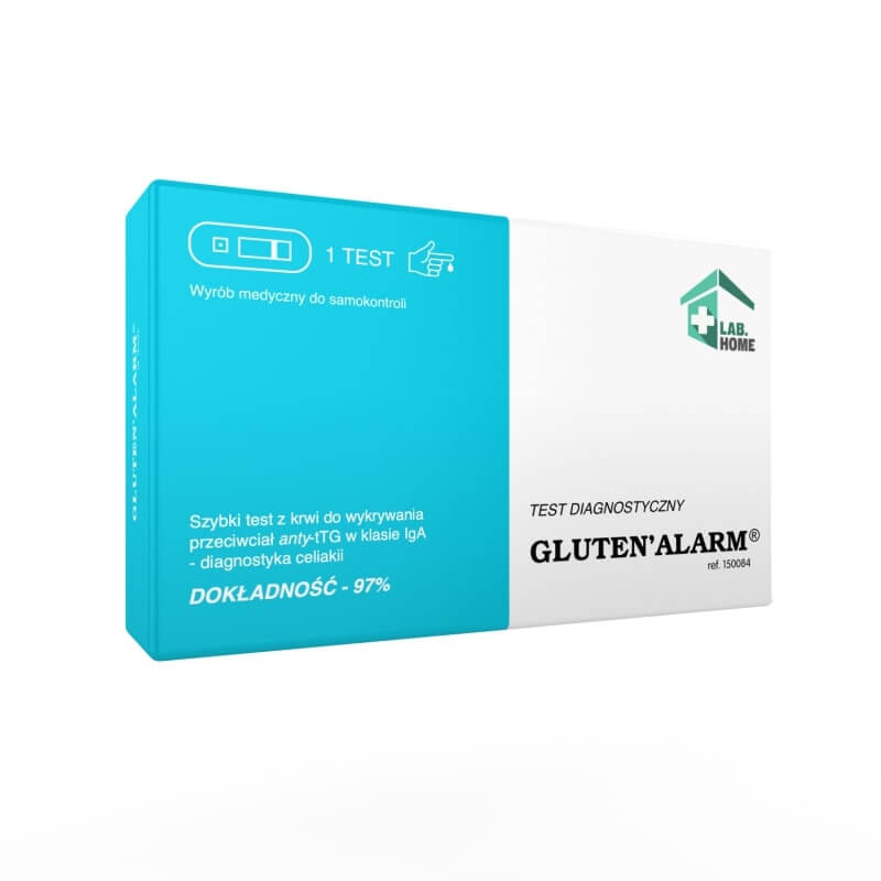 GLUTEN'ALARM Test na nietolerancje glutenu, wykrywa przeciwciała IgA, 1 szt.