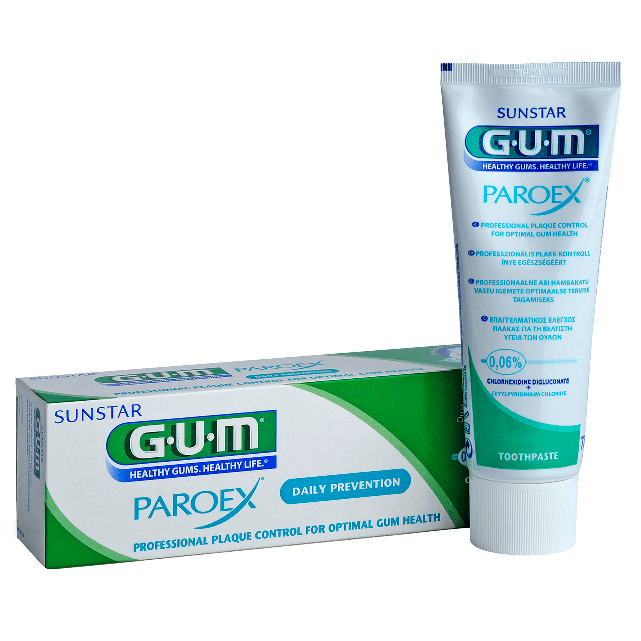 SUNSTAR GUM PAROEX 0,06%, pasta ochronna do zębów, 75 ml