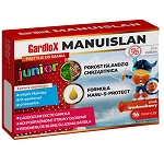 Gardlox Manuislan Junior na gardło bez cukru o smaku truskawkowym, 16 szt.