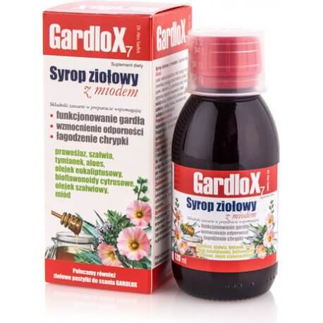 Gardlox 7, syrop ziołowy z miodem, 120 ml