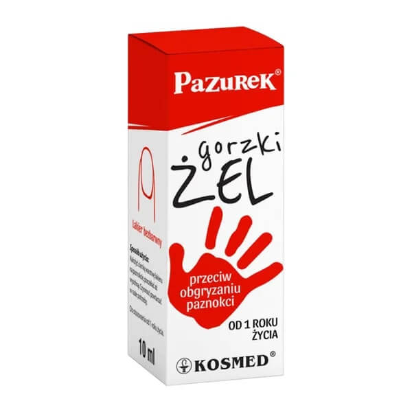 Pazurek Gorzki Żel przeciw obgryzaniu paznokci, 10 ml