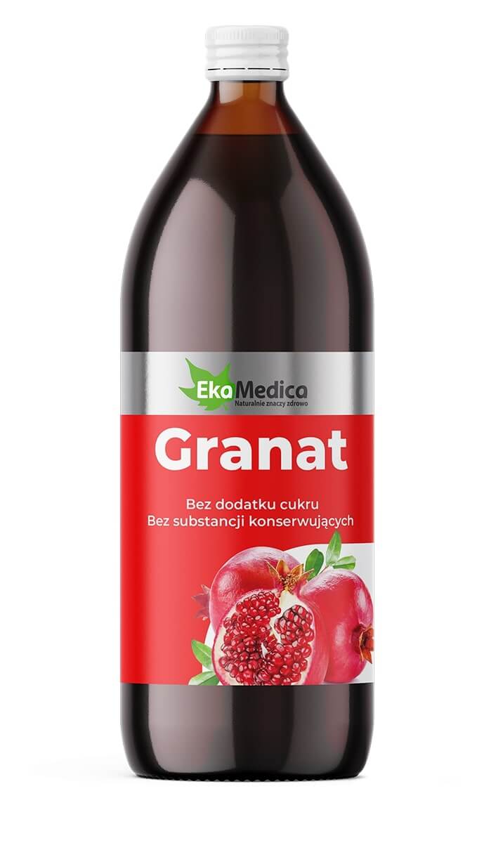 EkaMedica Granat , płyn bez dodatku cukru i substancji konserwujących, 1000 ml